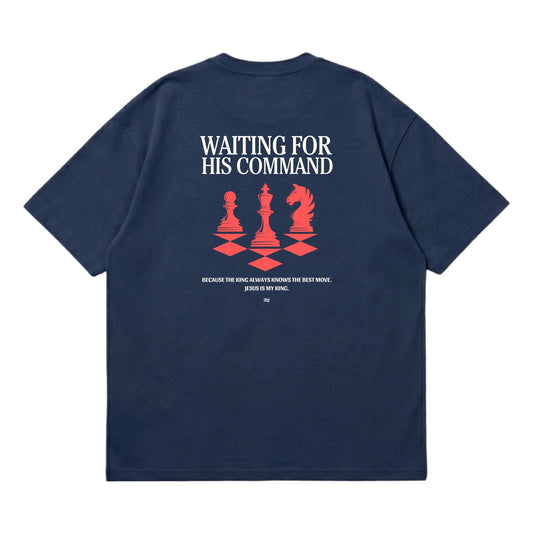 Waiting for His Command – Premium Oversized T-Shirt